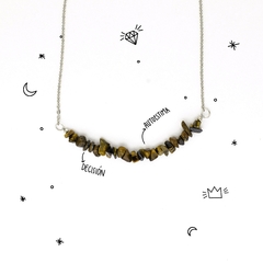 Collar Rosita - OJO DE TIGRE - Fuerza de voluntad y toma de decisiones - comprar online