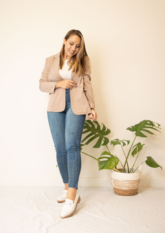 Blazer Adele beige - Olinda En Las Nubes