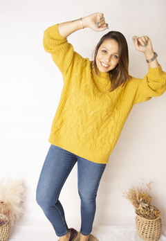 Sweater Amor Mostaza - tienda online