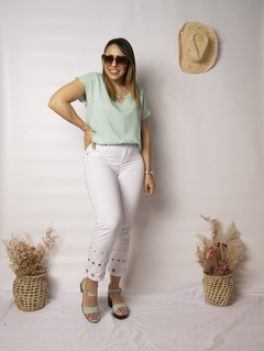 Camisola Clouds Verde Agua - tienda online