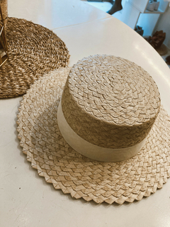 Sombrero Venecia Cinta Beige - comprar online