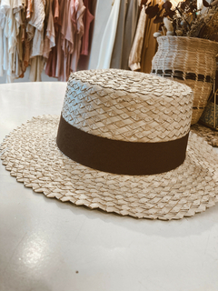 Sombrero Venecia Cinta Chocolate - comprar online