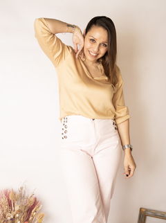 Jeans Wideleg Paris Rosa - Olinda En Las Nubes