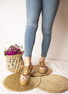 Zapatillas Miel Flor - tienda online
