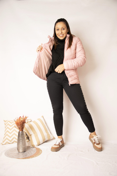 Campera Puffer Rosa - Olinda En Las Nubes