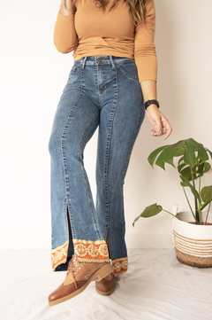 Jeans Valencia Con Galón Naranja - tienda online