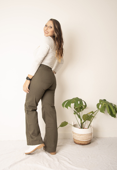 Imagen de Jeans Harlem Verde Con Tachas