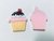 Aplique Emborrachado - CupCake 2 - 3,5cm - 2un