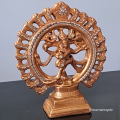 Shyva Nataraja no circulo de fogo G01 30 cm em gesso com adorno na internet
