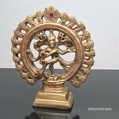 Shyva Nataraja no circulo de fogo G02 30 cm em gesso com adorno - comprar online