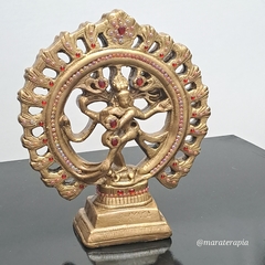 Shyva Nataraja no circulo de fogo G02 30 cm em gesso com adorno na internet