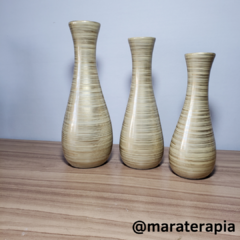  Trio de Vasos Decorativos tamanho médio