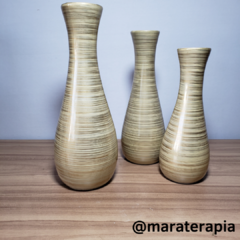  Trio de Vasos Decorativos tamanho médio