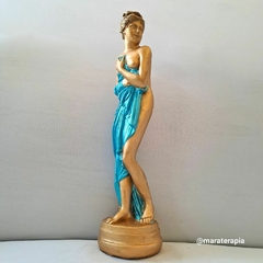 Afrodite a deusa de vênus grega 35cm azul 001