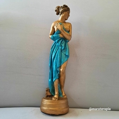 Afrodite a deusa de vênus grega 35cm azul 002