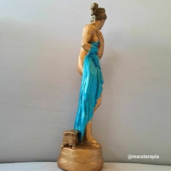 Afrodite a deusa de vênus grega 35cm azul 003