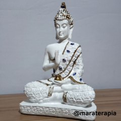 Buda mudra  21cm gesso e adorno MOD 01