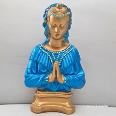 Busto de Santa Sara kali 30cm em gesso com adorno M03 001