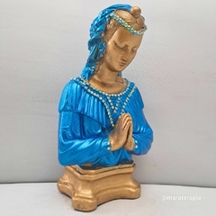 Busto de Santa Sara kali 30cm em gesso com adorno M03 002
