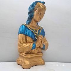 Busto de Santa Sara kali  30cm em gesso com adorno M01
