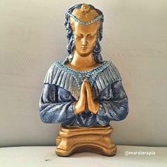 Busto de Santa Sara kali 30cm em gesso com adorno M02 1