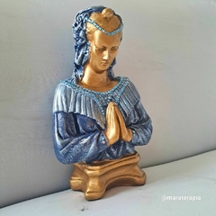 Busto de Santa Sara kali 30cm em gesso com adorno M02 2
