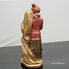 Casal de ciganos M02 30cm estatua de gesso com adorno - Maraterapia presentes wicca I budismo I umbanda I católico I decoração I antiguidades I animais