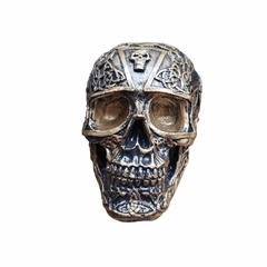 Skull, crânio caveira radioativa  14 cm   resina - comprar online