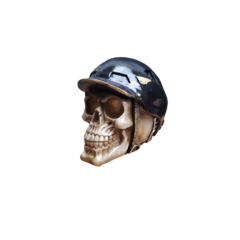 Crânio Caveira skull  ciclista - Maraterapia presentes wicca I budismo I umbanda I católico I decoração I antiguidades I animais