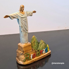 Cristo Redentor com Pão de açúcar 14cm Enfeite Cristo - Lembrancinhas e Decoração - Estatua do Cristo - Rio de janeiro Brasil