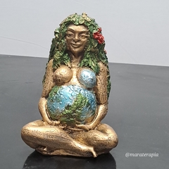 Deusa Gaia Mãe terra pachama M01 17cm em gesso - comprar online