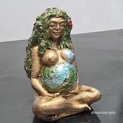 Deusa Gaia Mãe terra pachama M01 17cm em gesso na internet