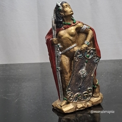 Deusa Morrigan Wicca Celta P01 16,5cm em gesso com adorno - loja online