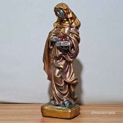 imagem de Santa Efigênia  30cm em gesso com adorno