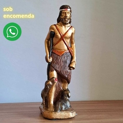 Imagem de São lazaro 30cm em gesso artesanal cliente augusto - comprar online