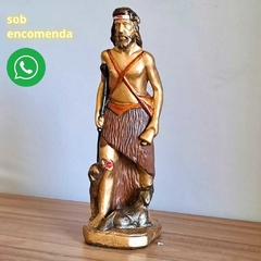 Imagem de São lazaro 30cm em gesso artesanal cliente augusto na internet