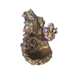 incensário cascata 15cm em resina Ganesha calça lilas em resina - comprar online