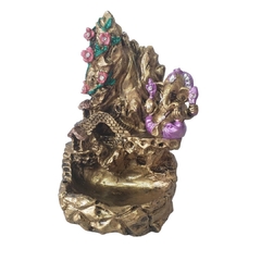 incensário cascata 15cm em resina Ganesha calça lilas em resina na internet