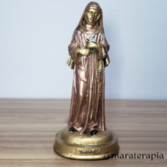 Santa Rita de Cassia  20cm resina e adorno artesanal