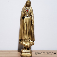 Nossa Senhora de Fatima mod 01 30cm gesso e adorno