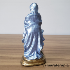 Nossa Senhora de Lourdes 15 cm resina, com adornos
