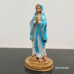 Nossa Senhora de Lurdes I intercessora dos doentes 20cm resina com adorno na internet