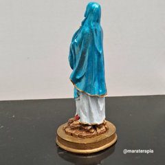 Nossa Senhora de Lurdes I intercessora dos doentes 20cm resina com adorno