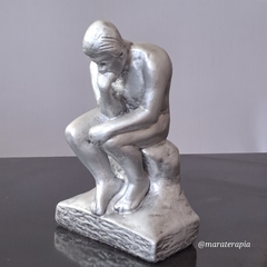 Escultura O Pensador de Auguste Rodin M01 20 Cm em gesso na internet