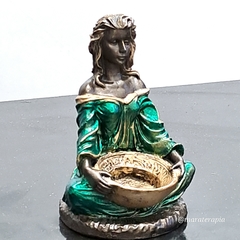 sacerdotisa wicca porta vela P01 em resina - comprar online