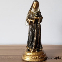 Santa Rita de Cassia 15cm resina e adorno artesanal