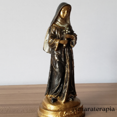 Santa Rita de Cassia  15cm resina e adorno artesanal