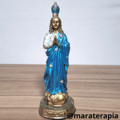 Santa Sara Kali 001 15cm, P02 em resina com adorno