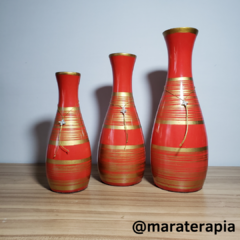 trio de vaso decorativo tamanho M mod 04 - Maraterapia presentes wicca I budismo I umbanda I católico I decoração I antiguidades I animais