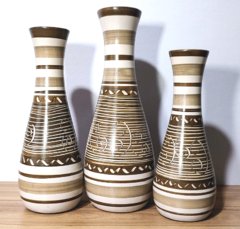 Trio de Vasos Decorativos tamanho médio